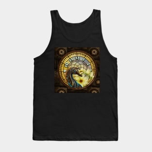 Seahorse with a Steampunk Flair clocks and flowers Tank Top